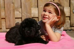 Janou met een pup