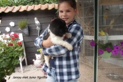 Janou met puppy